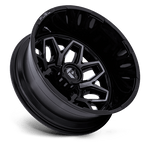 Load image into Gallery viewer, Fuel D875 FLUX DUALLY GLOSS BLACK BRUSH FC GRAY DDDT Wheel - image 7
