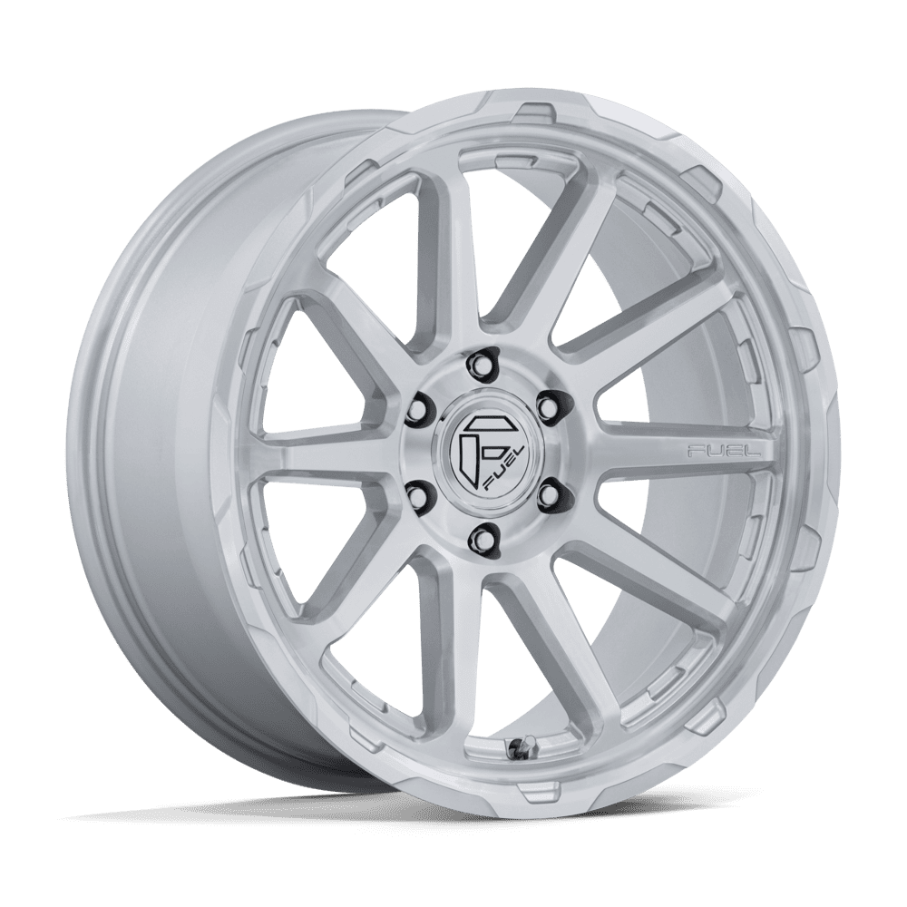 Fuel FC887 CIRCUIT GLOSS SILVER W/ MACHINED FACE Wheel - image 2