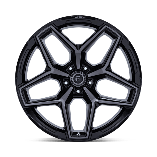 Fuel FLUX GLOSS BLACK BRUSH FC GRAY DDDT Wheel - image 4