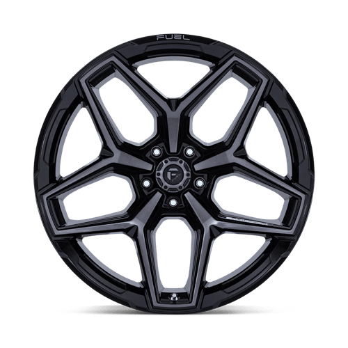 Fuel FLUX GLOSS BLACK BRUSH FC GRAY DDDT Wheel - image 8