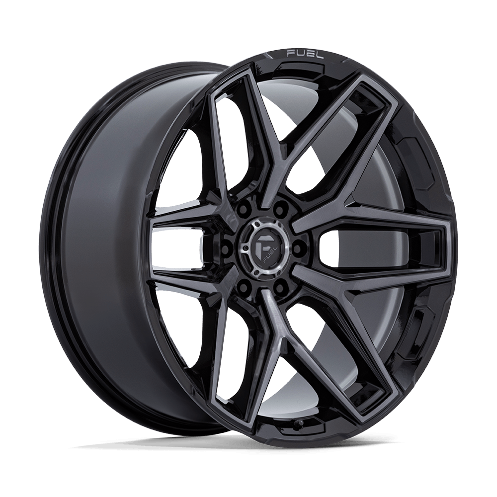 Fuel FLUX GLOSS BLACK BRUSH FC GRAY DDDT Wheel - image 10