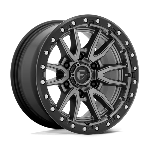 Fuel D680 REBEL MATTE GUNMETAL BLACK BEAD RING Wheel - image 1