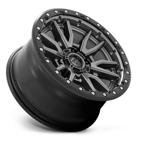 Fuel D680 REBEL MATTE GUNMETAL BLACK BEAD RING Wheel - image 3