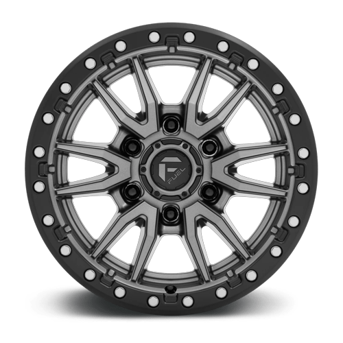 Fuel D680 REBEL MATTE GUNMETAL BLACK BEAD RING Wheel - image 4