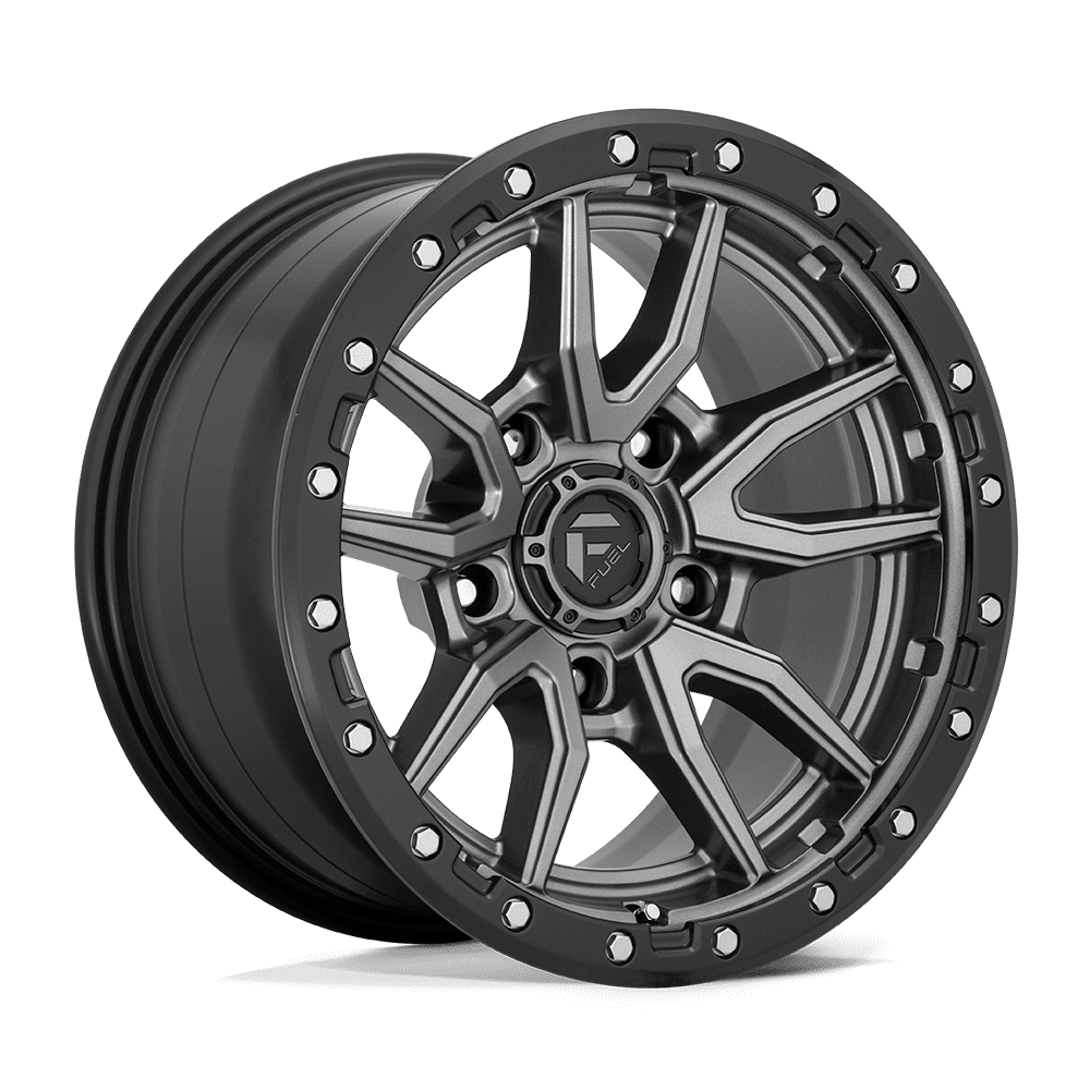 Fuel D680 REBEL MATTE GUNMETAL BLACK BEAD RING Wheel - image 6