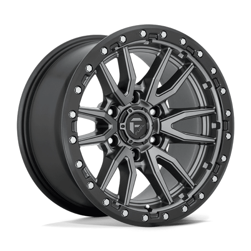 Fuel D680 REBEL MATTE GUNMETAL BLACK BEAD RING Wheel - image 9