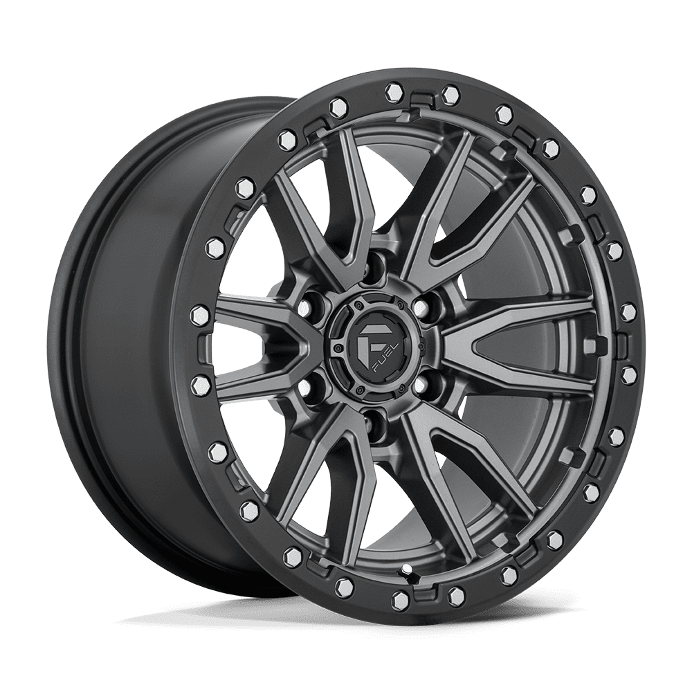Fuel D680 REBEL MATTE GUNMETAL BLACK BEAD RING Wheel - image 10