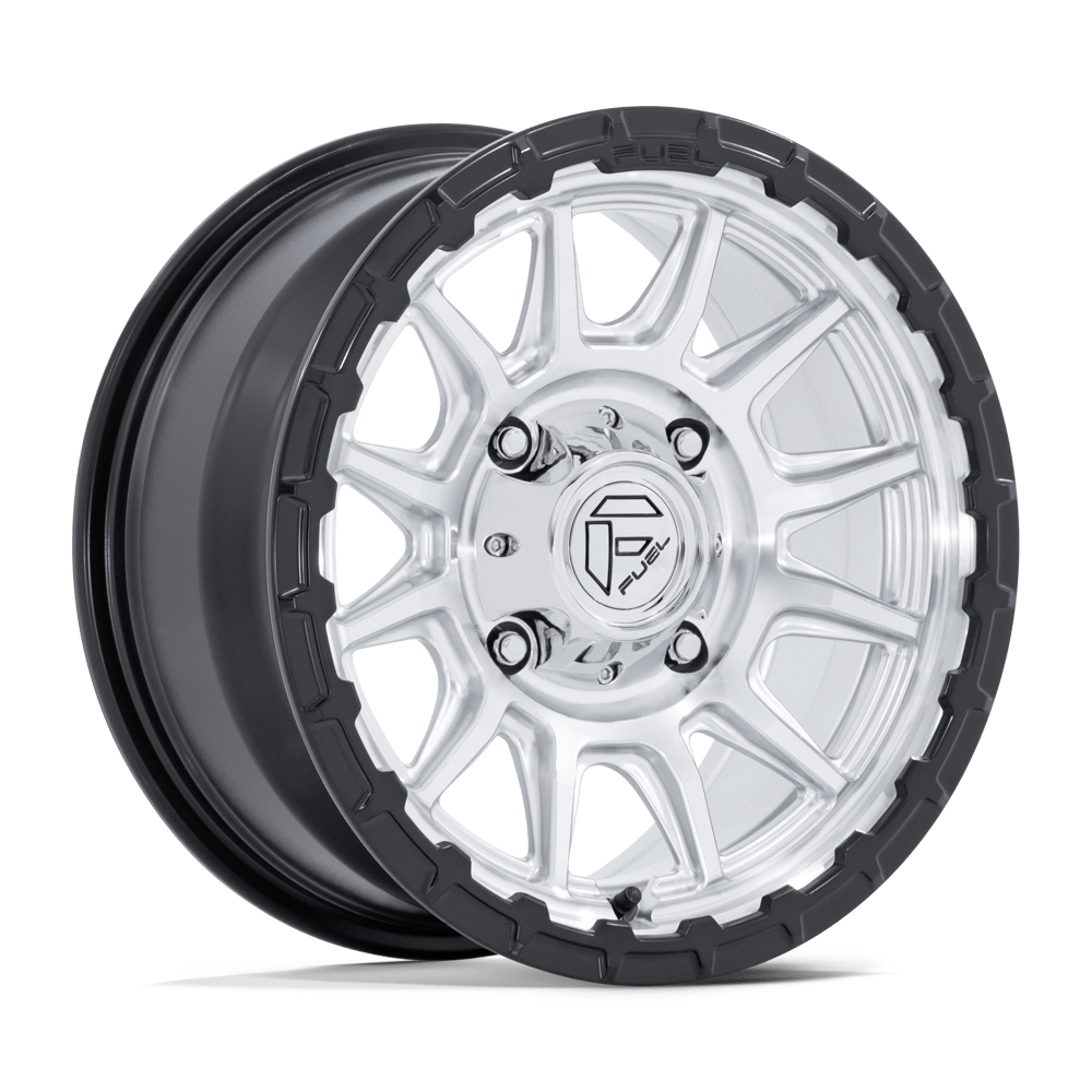 Fuel UTV FV866 PISTON UTV HYPER SILVER MACH-FC M-BLK LIP Wheel - image 2