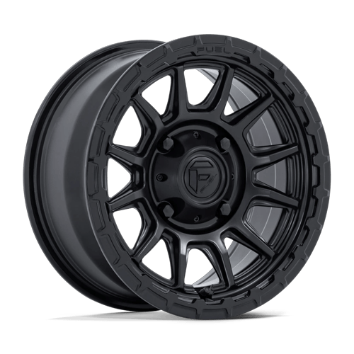 Fuel UTV FV866 PISTON UTV MATTE BLACK W/ GLOSS BLACK LIP Wheel - image 1