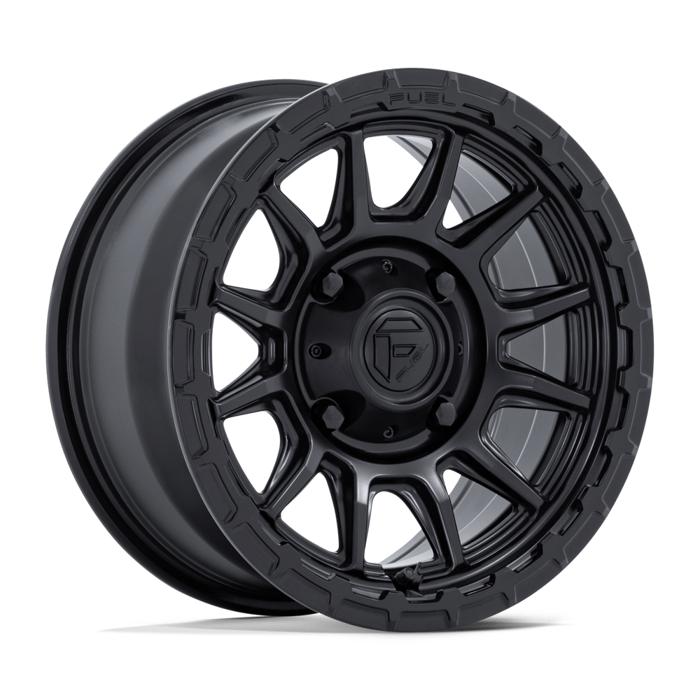 Fuel UTV FV866 PISTON UTV MATTE BLACK W/ GLOSS BLACK LIP Wheel - image 2