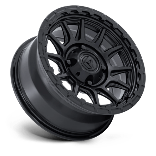 Fuel UTV FV866 PISTON UTV MATTE BLACK W/ GLOSS BLACK LIP Wheel - image 3