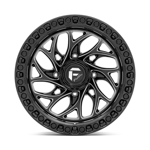Fuel UTV D741 RUNNER UTV GLOSS BLACK MILLED Wheel - image 4