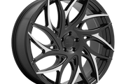 DUB S259 G.O.A.T. GLOSS BLACK W/ MACHINED SPOKES Wheel - image 1