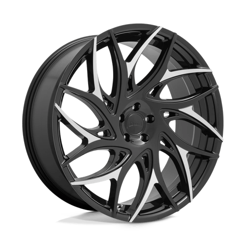 DUB S259 G.O.A.T. GLOSS BLACK W/ MACHINED SPOKES Wheel - image 1