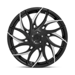 Load image into Gallery viewer, DUB S259 G.O.A.T. GLOSS BLACK W/ MACHINED SPOKES Wheel - image 4
