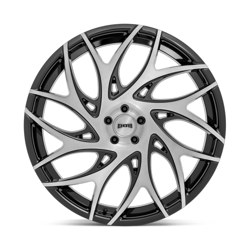 DUB S260 G.O.A.T. BRUSH FACE GBLK DRK TINT SPOKE Wheel - image 4