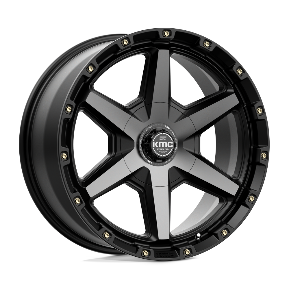 KMC KM101 TEMPO SATIN BLACK W/ GRAY TINT Wheel - image 2
