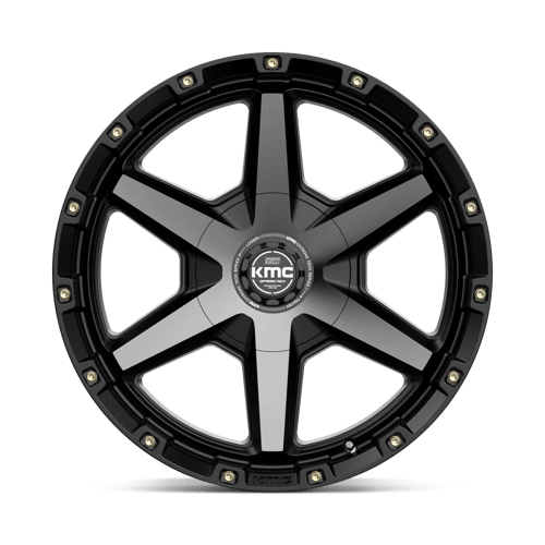 KMC KM101 TEMPO SATIN BLACK W/ GRAY TINT Wheel - image 4