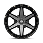 Load image into Gallery viewer, KMC KM101 TEMPO SATIN BLACK W/ GRAY TINT Wheel - image 4
