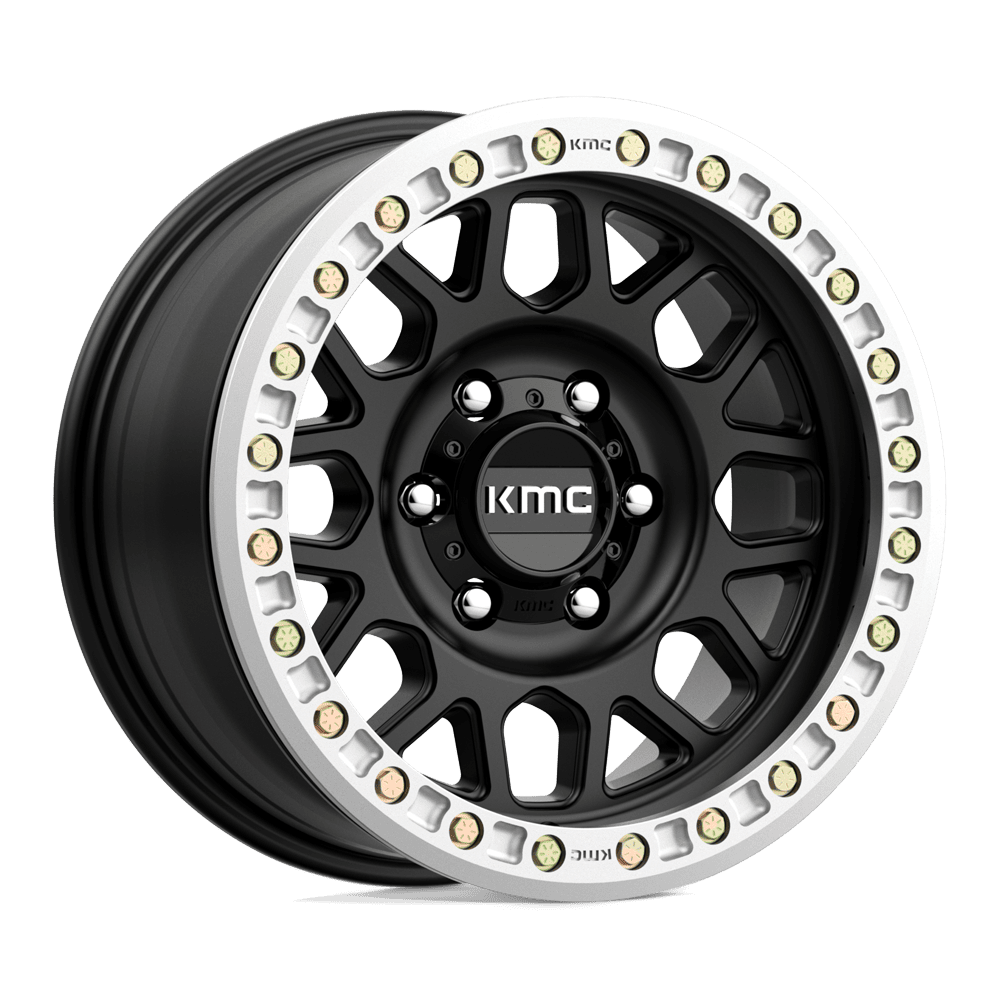 KMC KM234 GRENADE DESERT BEADLOCK SATIN BLACK Wheel - image 2