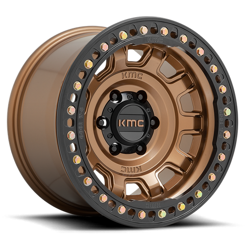 Kmc km236 tank beadlock matte bronze wheel   image 2