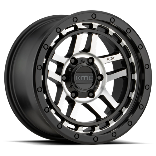 Kmc km540 recon satin black machined wheel   image 2