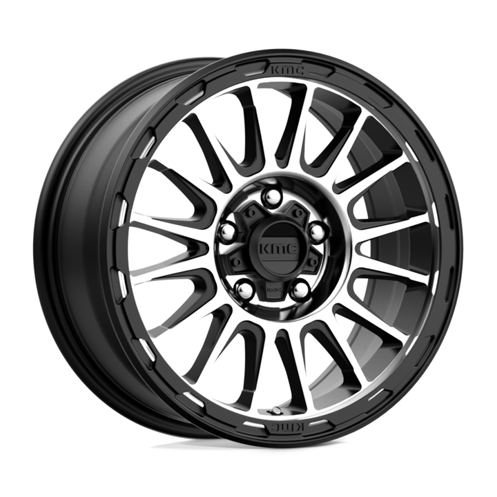 Kmc km542 impact satin black machined wheel   image 2