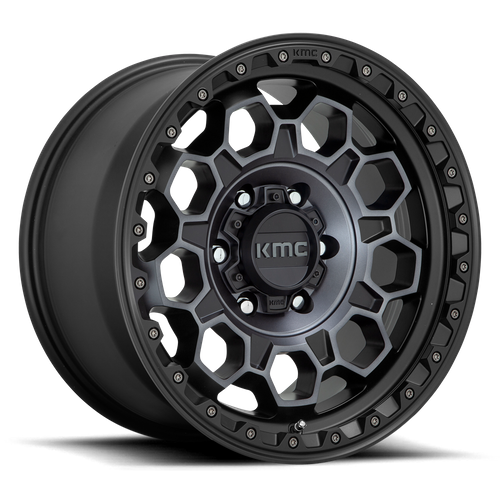 KMC KM545 TREK SATIN BLACK W/ GRAY TINT Wheel - image 2