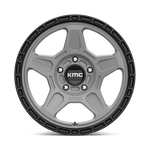 Load image into Gallery viewer, KMC KM721 ALPINE SATIN GRAY W/ BLACK LIP Wheel - image 4
