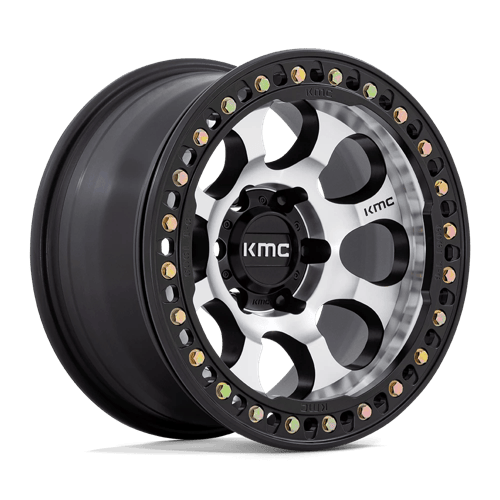 Kmc km237 riot beadlock mach satin black window & ring wheel   image 1