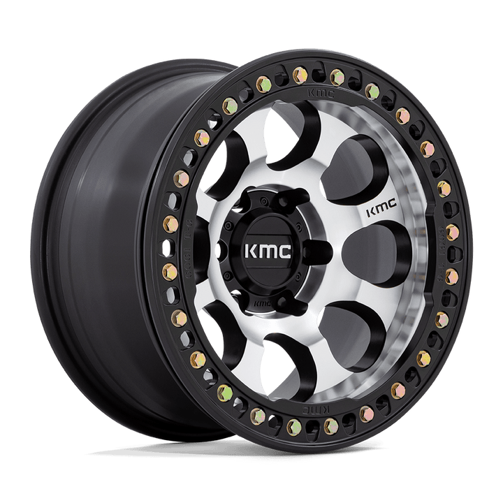 Kmc km237 riot beadlock mach satin black window & ring wheel   image 2
