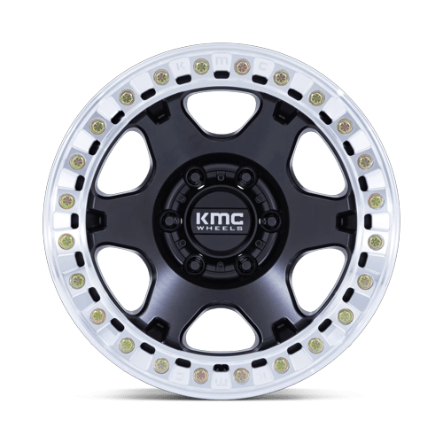 KMC KM238 VI BEADLOCK SATIN BLACK W/ MACHINED RING Wheel - image 4