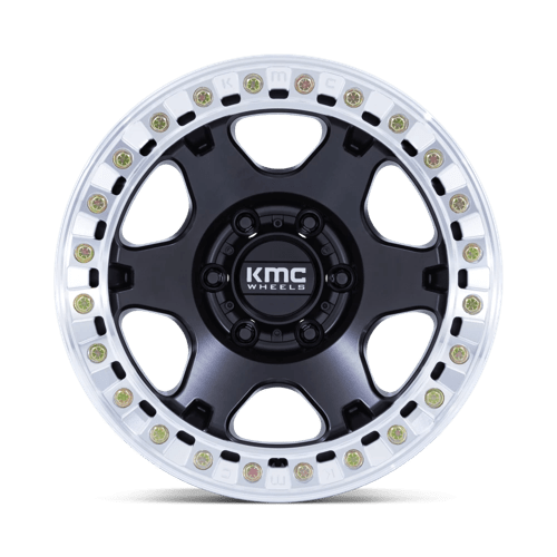 KMC KM238 VI BEADLOCK SATIN BLACK W/ MACHINED RING Wheel - image 9