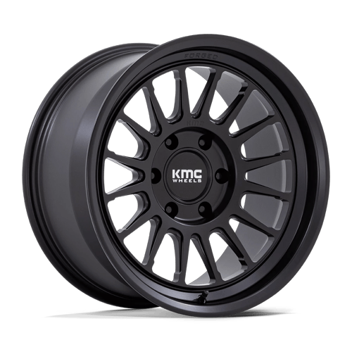 Kmc km447 impact forged monoblock satin black wheel   image 1