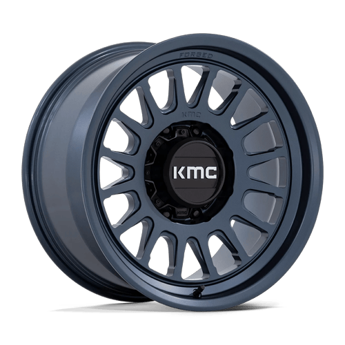 Kmc km452 impact forged monoblock metallic blue wheel   image 1