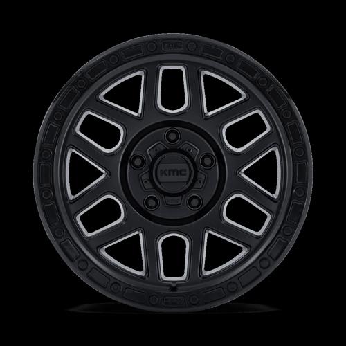 KMC KM544 MESA SATIN BLACK W/ GLOSS BLACK LIP Wheel - image 4