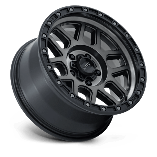 KMC KM544 MESA SATIN BLACK W/ GRAY TINT Wheel - image 3