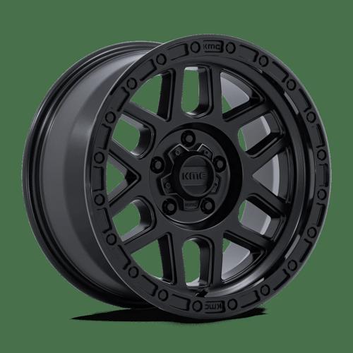 KMC KM544 MESA SATIN BLACK W/ GLOSS BLACK LIP Wheel - image 9