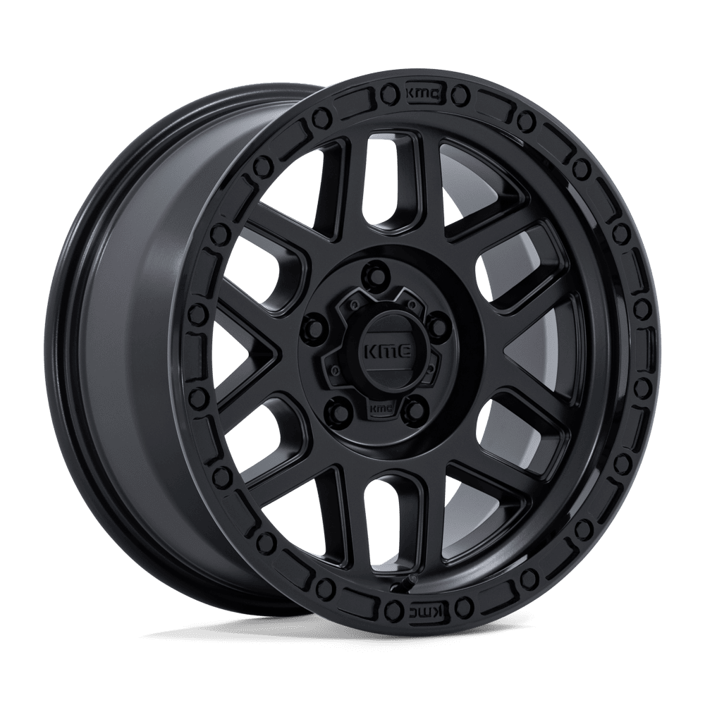 KMC KM544 MESA SATIN BLACK W/ GLOSS BLACK LIP Wheel - image 10