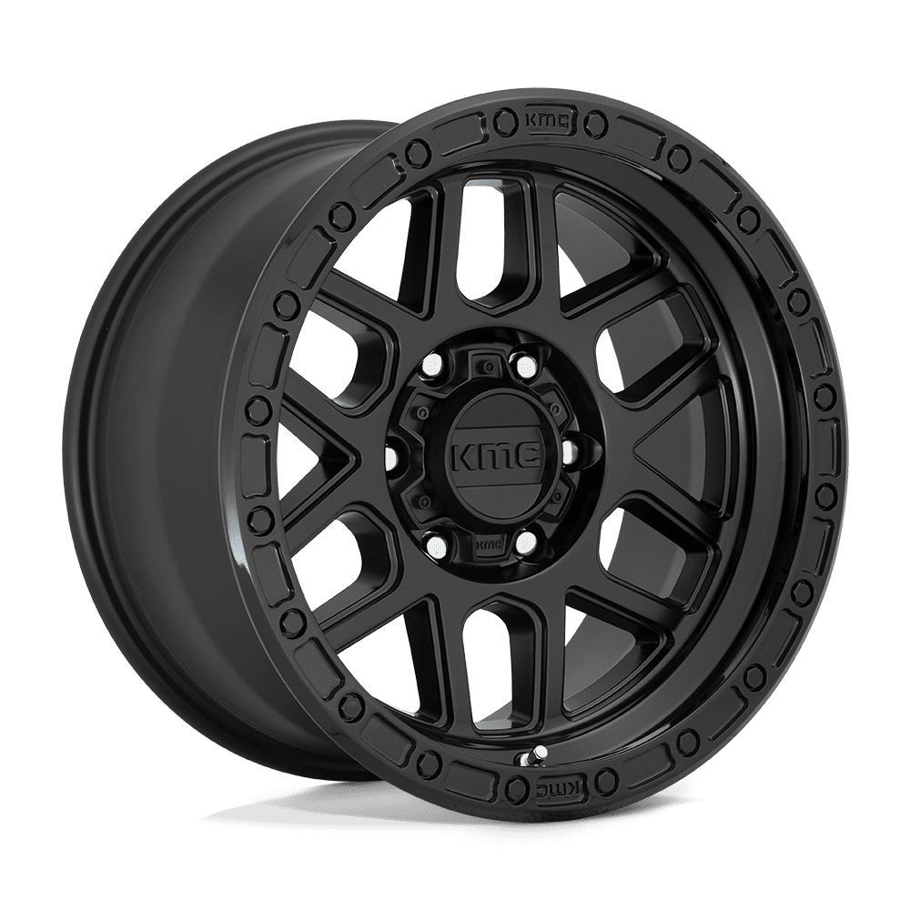 KMC KM544 MESA SATIN BLACK W/ GLOSS BLACK LIP Wheel - image 6
