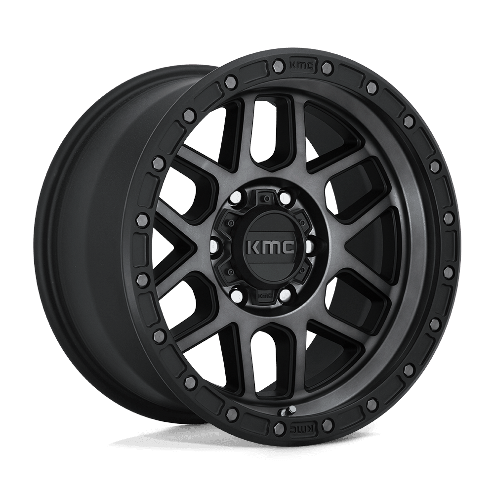 KMC KM544 MESA SATIN BLACK W/ GRAY TINT Wheel - image 6