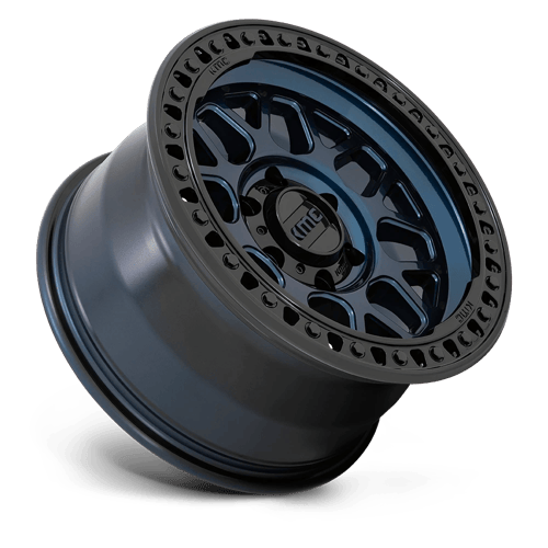 KMC KM549 GRS MIDNIGHT BLUE W/ G-BLACK LIP Wheel - image 3