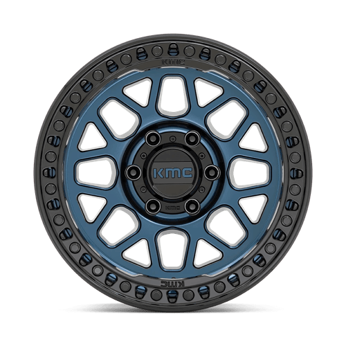 KMC KM549 GRS MIDNIGHT BLUE W/ G-BLACK LIP Wheel - image 4