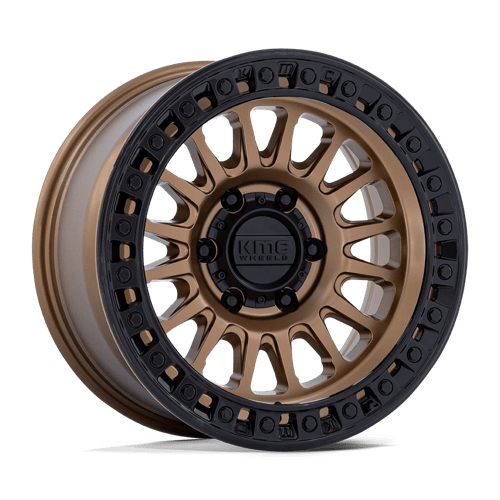 Kmc km552 ims matte bronze w gloss black lip wheel   image 1