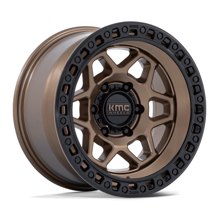 Kmc km553 torx matte bronze w gloss black lip wheel   image 2