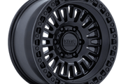 KMC KM554 AZTEC MATTE BLACK W/ GLOSS BLACK LIP Wheel - image 1