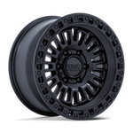 Load image into Gallery viewer, KMC KM554 AZTEC MATTE BLACK W/ GLOSS BLACK LIP Wheel - image 2
