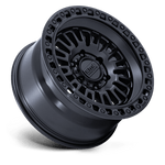 Load image into Gallery viewer, KMC KM554 AZTEC MATTE BLACK W/ GLOSS BLACK LIP Wheel - image 3
