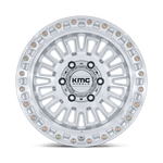 Load image into Gallery viewer, KMC KM554 AZTEC GLOSS SILVER W/ MACHINED FACE Wheel - image 4

