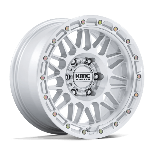 KMC KM555 ATTACK GLOSS SILVER W/ MACHINED FACE Wheel - image 1